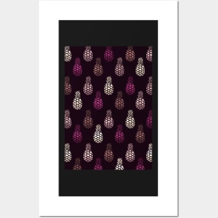 Purple Pineapples Posters and Art